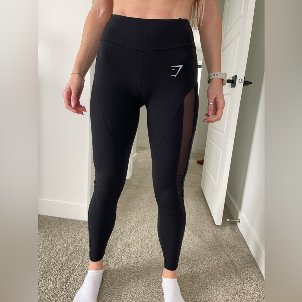 Black Gymshark leggings, size S.